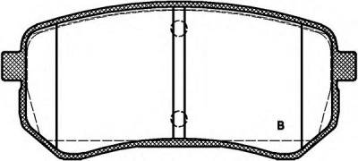 OPEN PARTS bpa113502 -  Комплект тормозных колодок, дисковый тормоз